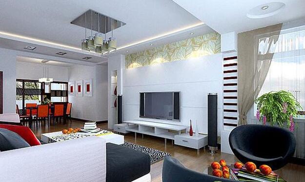 2016年婚房電視背景牆裝修效果圖大全